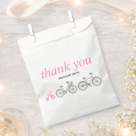 Bolsa De Papel Bicicleta rosa