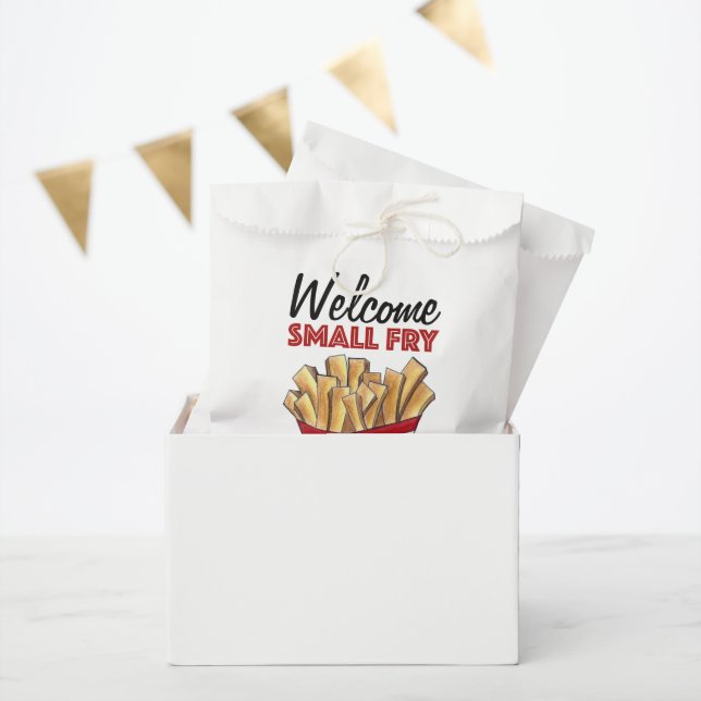 Bolsa De Papel Bienvenida Baby Shower de Alimentos de Fries Franc (Fiesta)