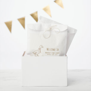 Bolsa De Papel Bienvenida Elegante Boho Silly Goose Baby Shower