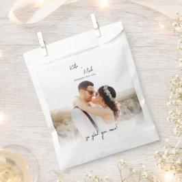 Bolsa De Papel Bienvenida Moderna A Nuestro Boda