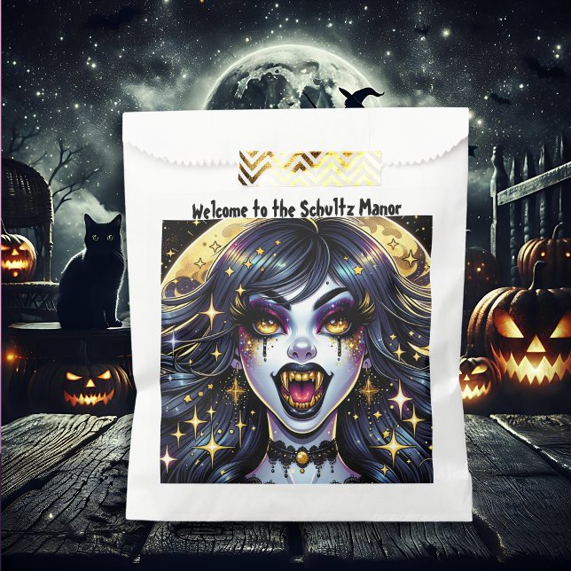 Bolsa De Papel Bienvenidos a nuestra fiesta de Halloween personal (Subido por el creador)