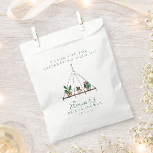 Bolsa De Papel Bienvenidos personalizado Moderno Boho Plants Brid
