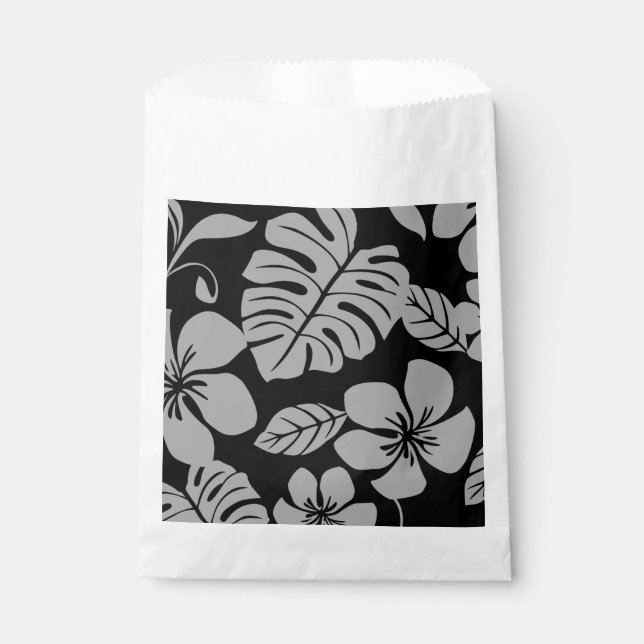 BOLSA DE PAPEL BIKINI ROSA (NEGRO/GRIS) (Anverso)