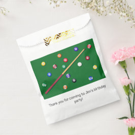 Bolsa De Papel Billiards Birthday Party Pool Cue