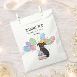 Bolsa De Papel Black Tan Brussels Griffon Birthday Party