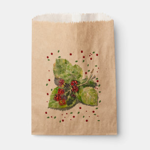 Bolsa De Papel  BlackBerry verde y rojo 