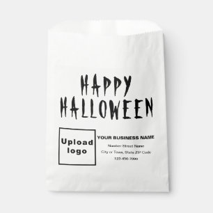 Bolsa de papel blanco para los negocios de Hallowe