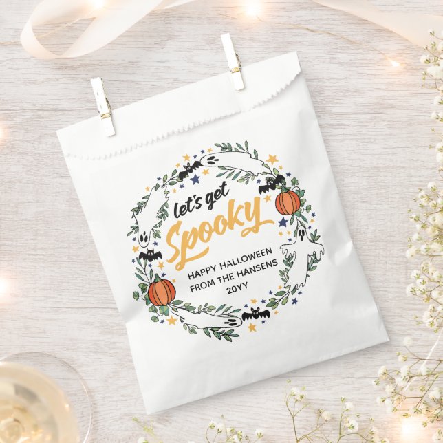 Bolsa De Papel Blancos Vamos a conseguir fantasmas fantasmagórico (Cortado)