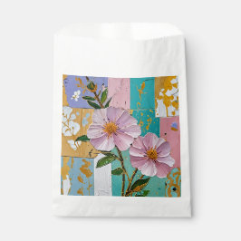 Bolsa De Papel Bloc de notas con iluminación floral