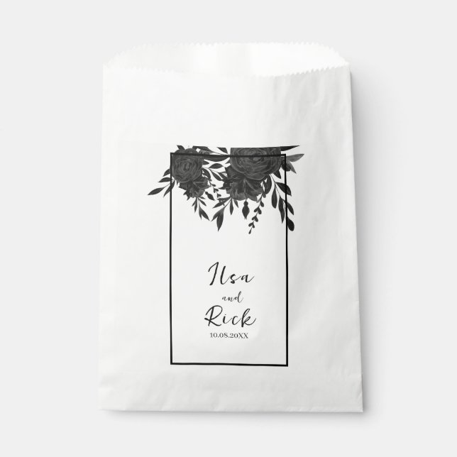 Bolsa De Papel Bloom nocturno: un Boda floral oscuro (Anverso)