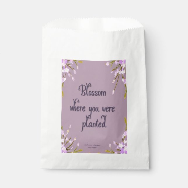Bolsa De Papel Blossom Blumen Mel Mae Schmidt Stationery (Anverso)