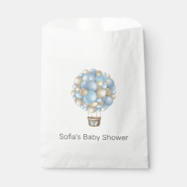Bolsa De Papel Blue Air Balloon Boy Baby Shower