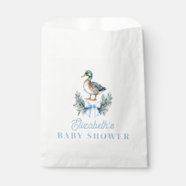 Bolsa De Papel Blue Baby Boy Mallard Duck Baby Shower