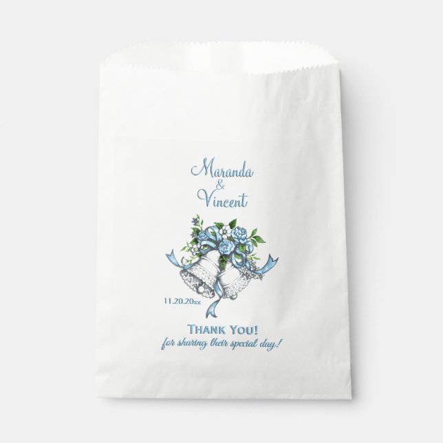 Bolsa De Papel Blue Boda Bells (Anverso)