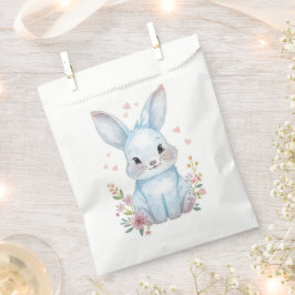 Bolsa De Papel Blue Bunny Party Theme, Forest Animal Baby Shower 