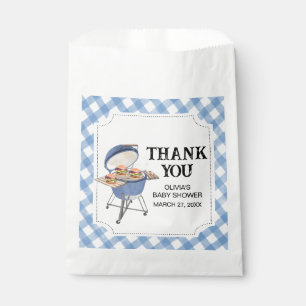 Bolsa De Papel Blue Burger BBQ Baby Shower