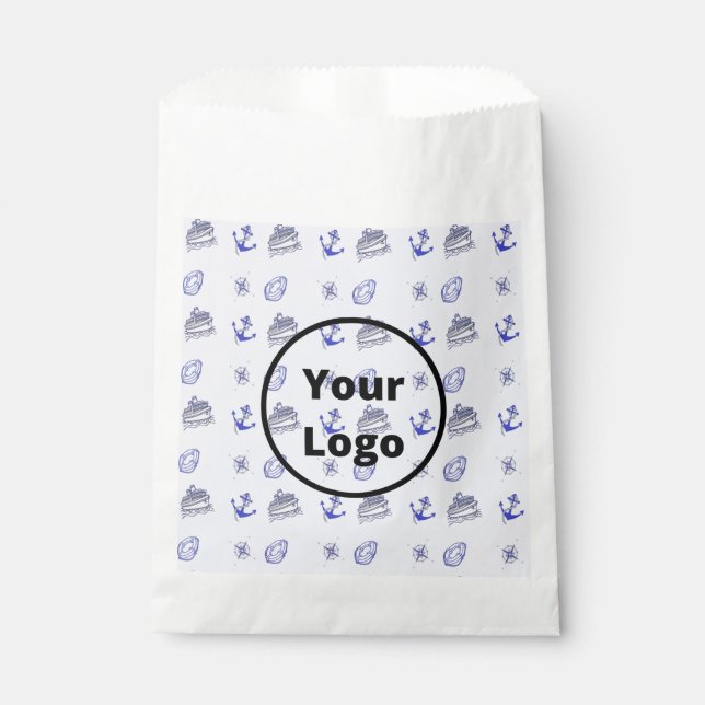 Bolsa De Papel Blue cruise ship business pattern (Anverso)