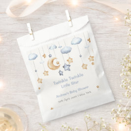 Bolsa De Papel Blue Elegle Twinkle Twinkle Baby Shower
