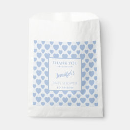 Bolsa De Papel Blue Hearts Baby Shower 