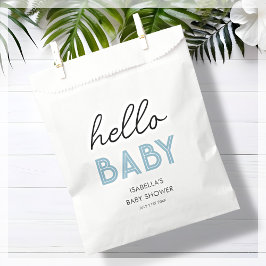 Bolsa De Papel Blue Hello Baby | BABY SHOWER