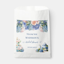 Bolsa De Papel Blue Hydrangea Bridal Shower Tea Fiesta