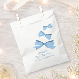 Bolsa De Papel Blue Little Flow Boy Baby Shower