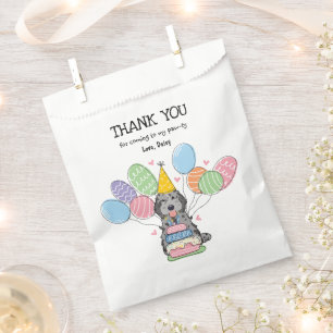 Bolsa De Papel Blue Merle Cockapoo Cavapoo fiesta de cumpleaños