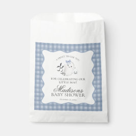 Bolsa De Papel Blue Pastel Little Boo Ghost Baby Shower Dessert