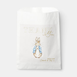 Bolsa De Papel Blue Peter the Rabbit Baby Shower Gracias