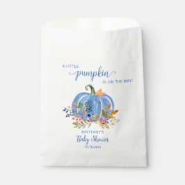 Bolsa De Papel Blue Pumpkin Whimsical Baby Shower