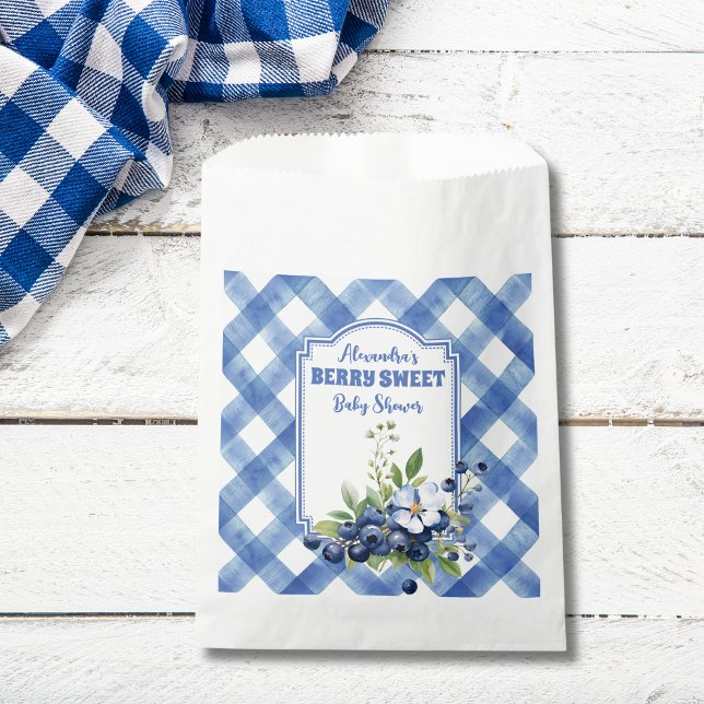 Bolsa De Papel Blueberry Berry Sweet Baby Shower (Subido por el creador)