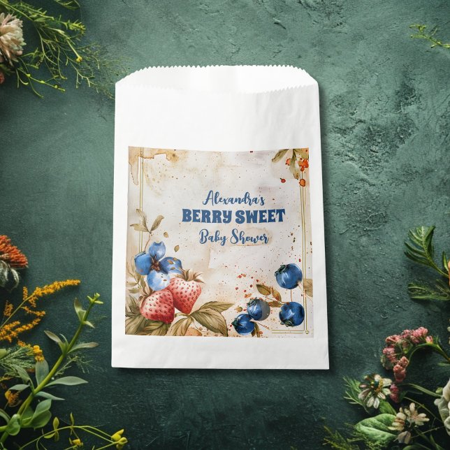 Bolsa De Papel Blueberry Berry Sweet Baby Shower (Subido por el creador)