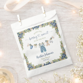 Bolsa De Papel Blueberry Berry Sweet Clothesline Baby Shower