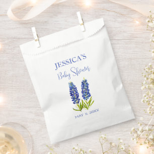 Bolsa De Papel Bluebonnets Flowers Texas Baby Shower Chica