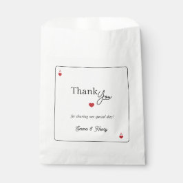 Bolsa De Papel Boda Afortunado en el Amor 