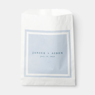 Bolsa De Papel Boda Blue Watercolor Encantador Cloudscape