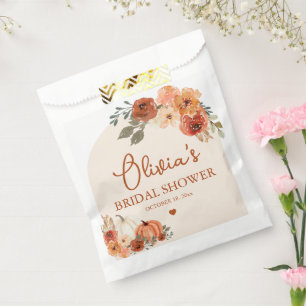 Bolsa De Papel Boda Bohemio de Terracota de Calabaza Fall in Love