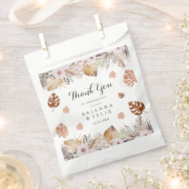 Bolsa De Papel Boda Boho Neutral Rústica