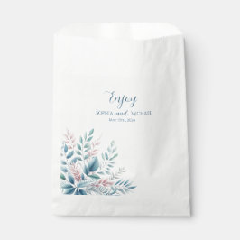 Bolsa De Papel Boda Botánico Pastel-Gracias-