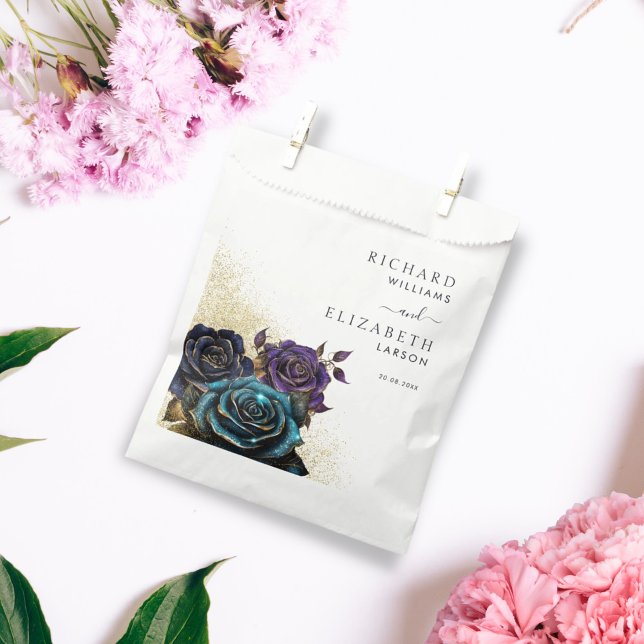 Bolsa De Papel Boda Brillo Rosa Gótico Oscuro (Subido por el creador)