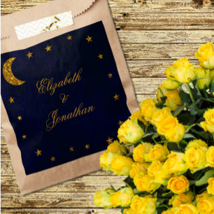 Bolsa De Papel Boda Celestial Nocturno