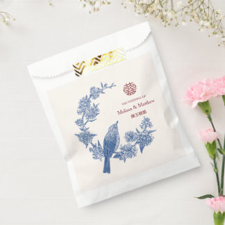 Bolsa De Papel Boda China Elegante Urraca Doble Xi