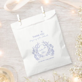 Bolsa De Papel Boda Chinoiserie azul