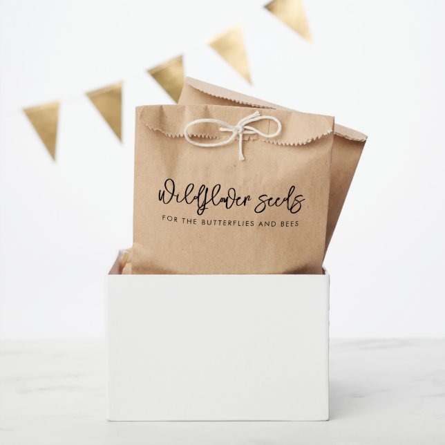 Bolsa De Papel boda confetti de semillas silvestres de amor silve (Fiesta)