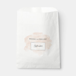 Bolsa De Papel Boda de acuarela elegante