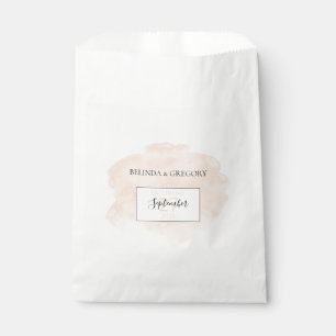 Bolsa De Papel Boda de acuarela elegante
