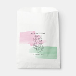 Bolsa De Papel Boda de acuarela King Protea