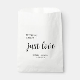Bolsa De Papel Boda de Amor Blanco Sin Adornos