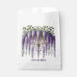Bolsa De Papel Boda de araña de glicinia morada