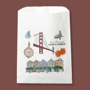 Bolsa De Papel Boda de bienvenida al Tote de San Francisco